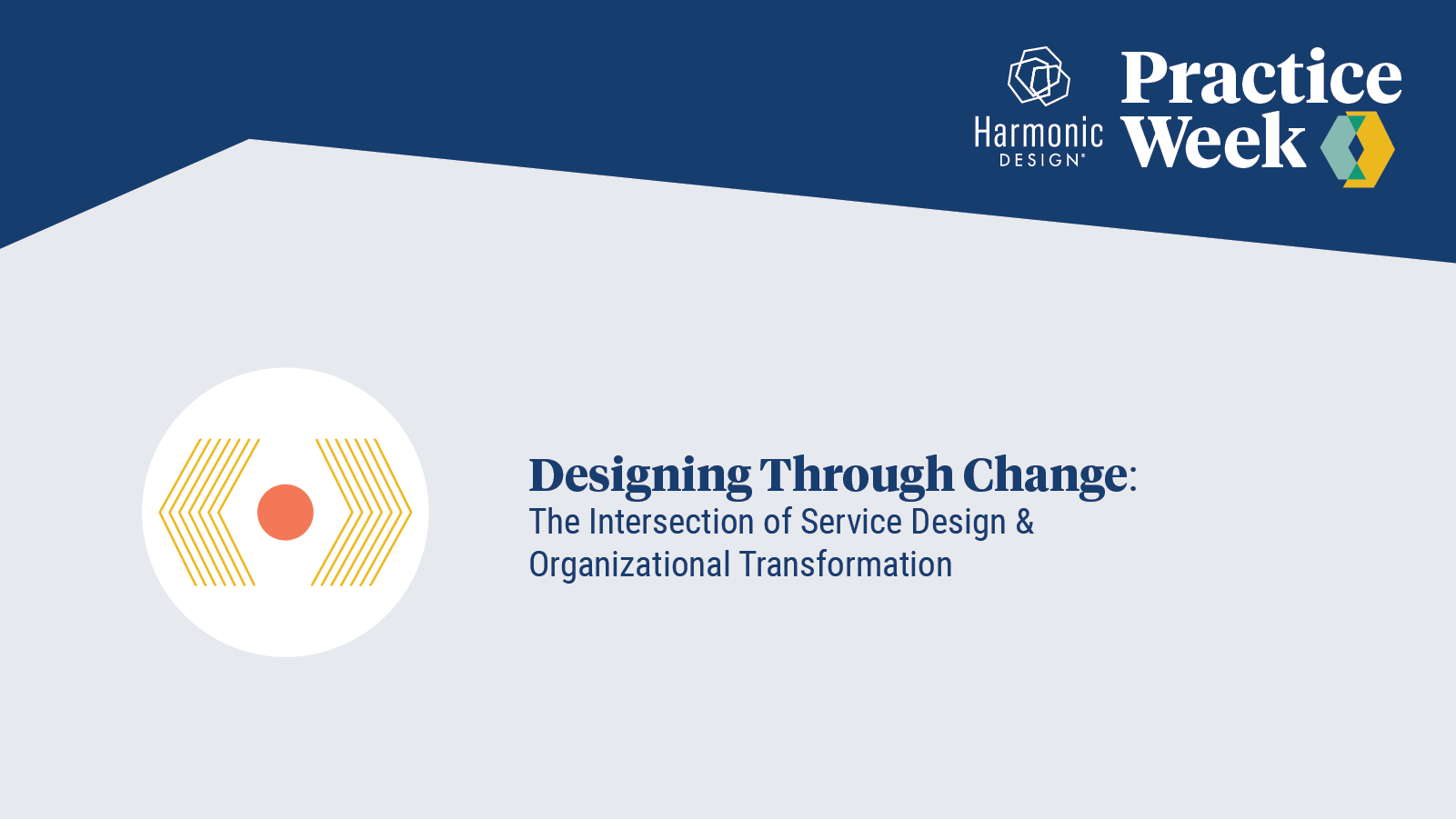 Banner for livestream event: Designing Through Change